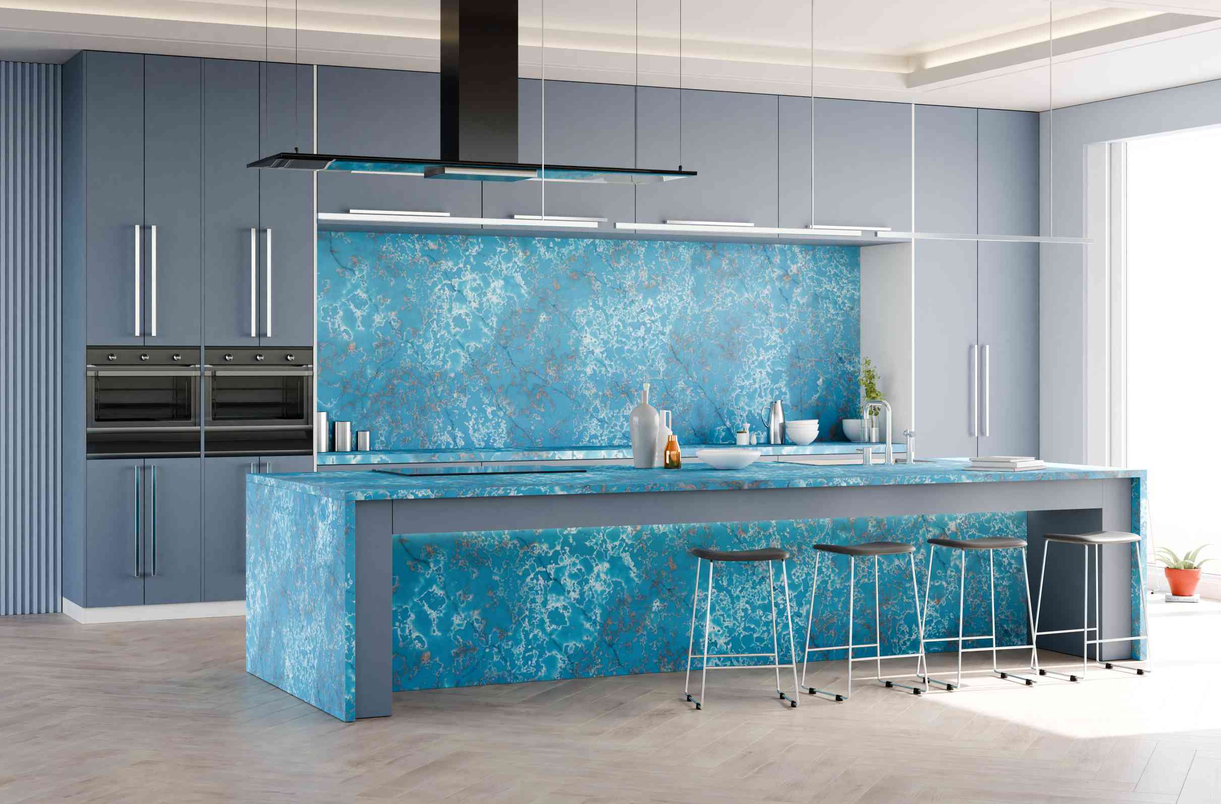 Blue Bahiya Quartz Surfaces